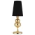 Lampa stołowa QUEEN CZARNO ZŁOTA MT-8046-18 black gold - Step Into Design